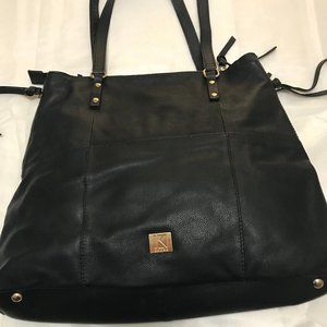 black leather Kooba purse